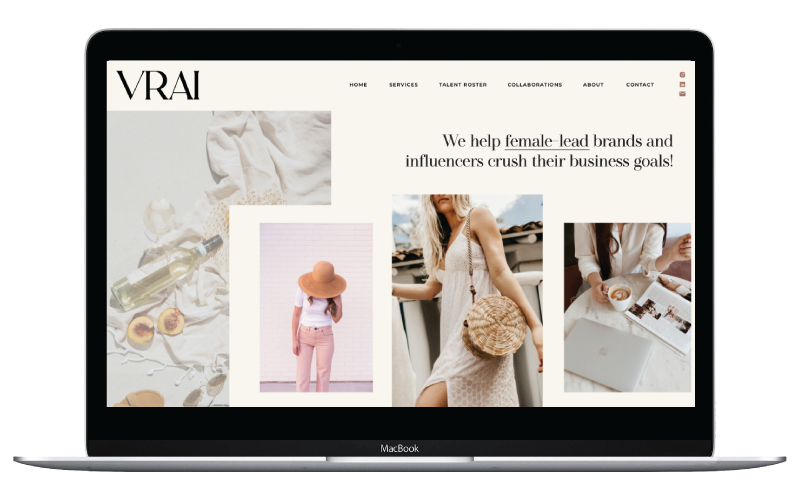 Vrai Digital custom website design