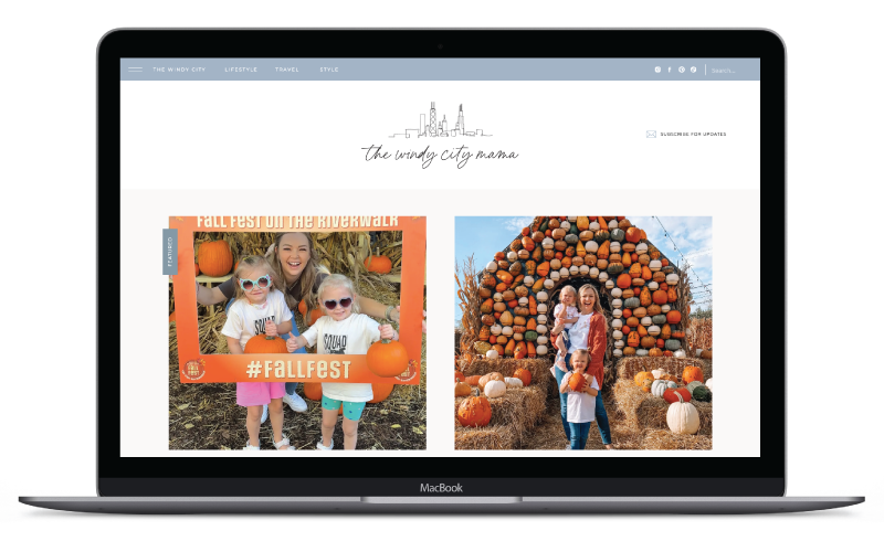 windy city mama web design—a custom Showit blog design by Blair Staky