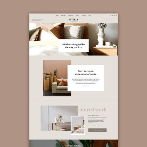 Estelle Showit Template