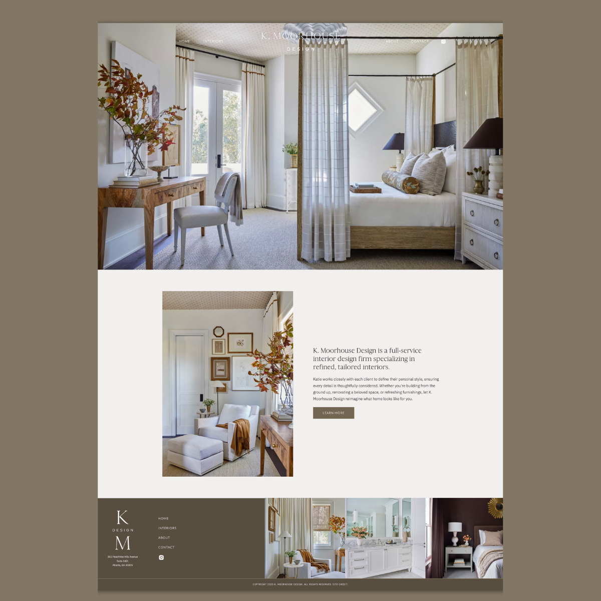 k.Moorhouse Design website