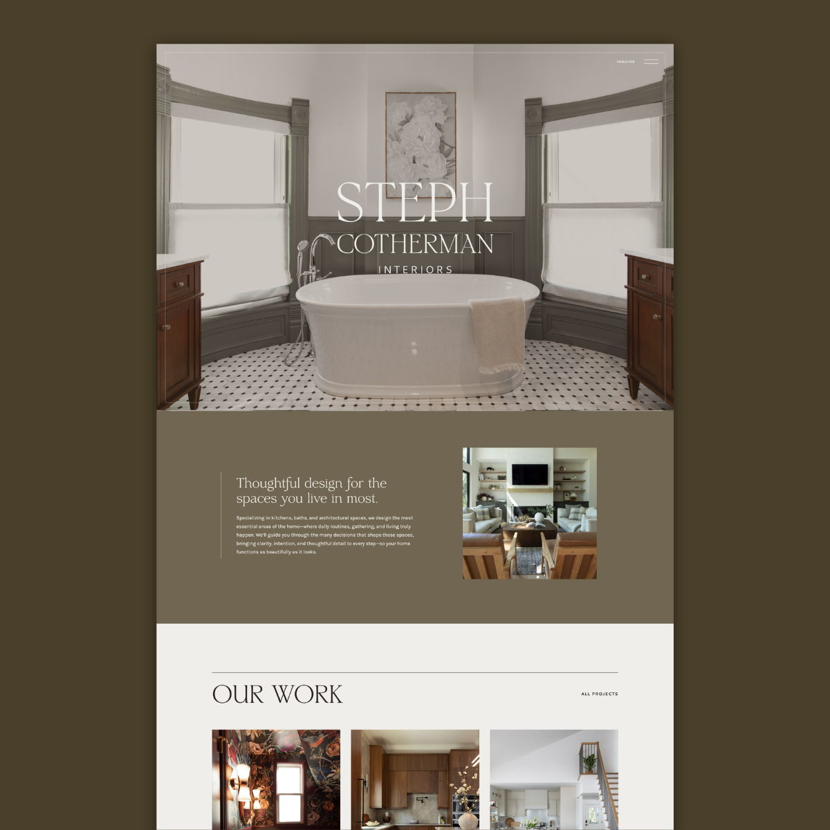 web design for denver interior designer steph cotherman