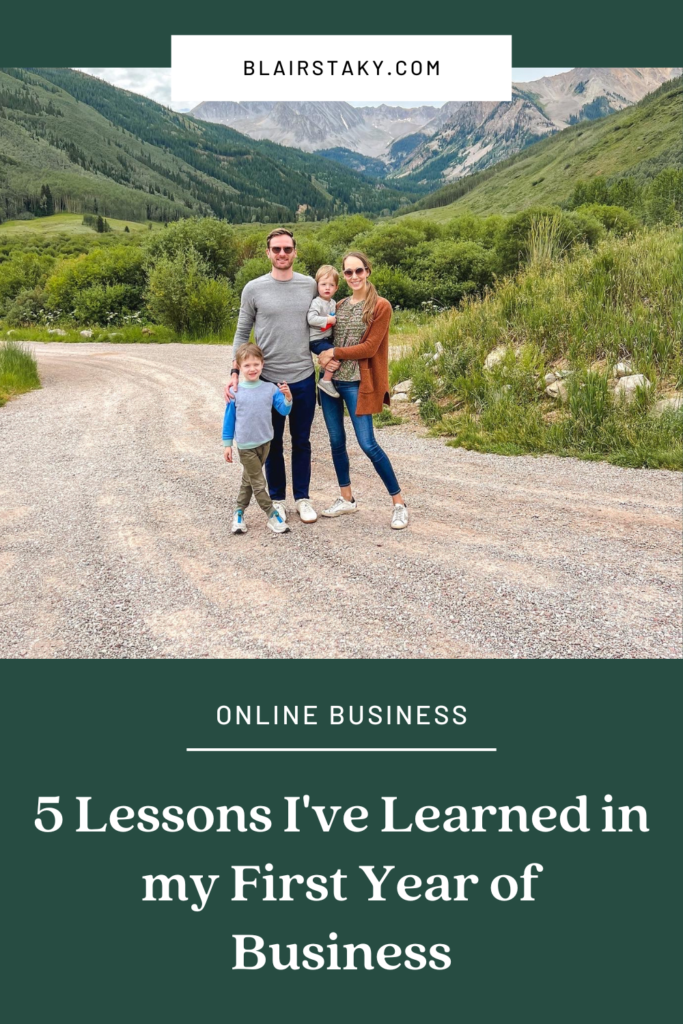 5 Lessons Learned in Business | BlairStaky.com