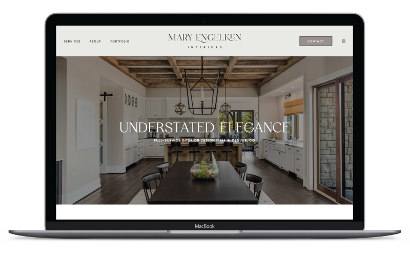 Showit Template Customization for Mary Engelken Interiors